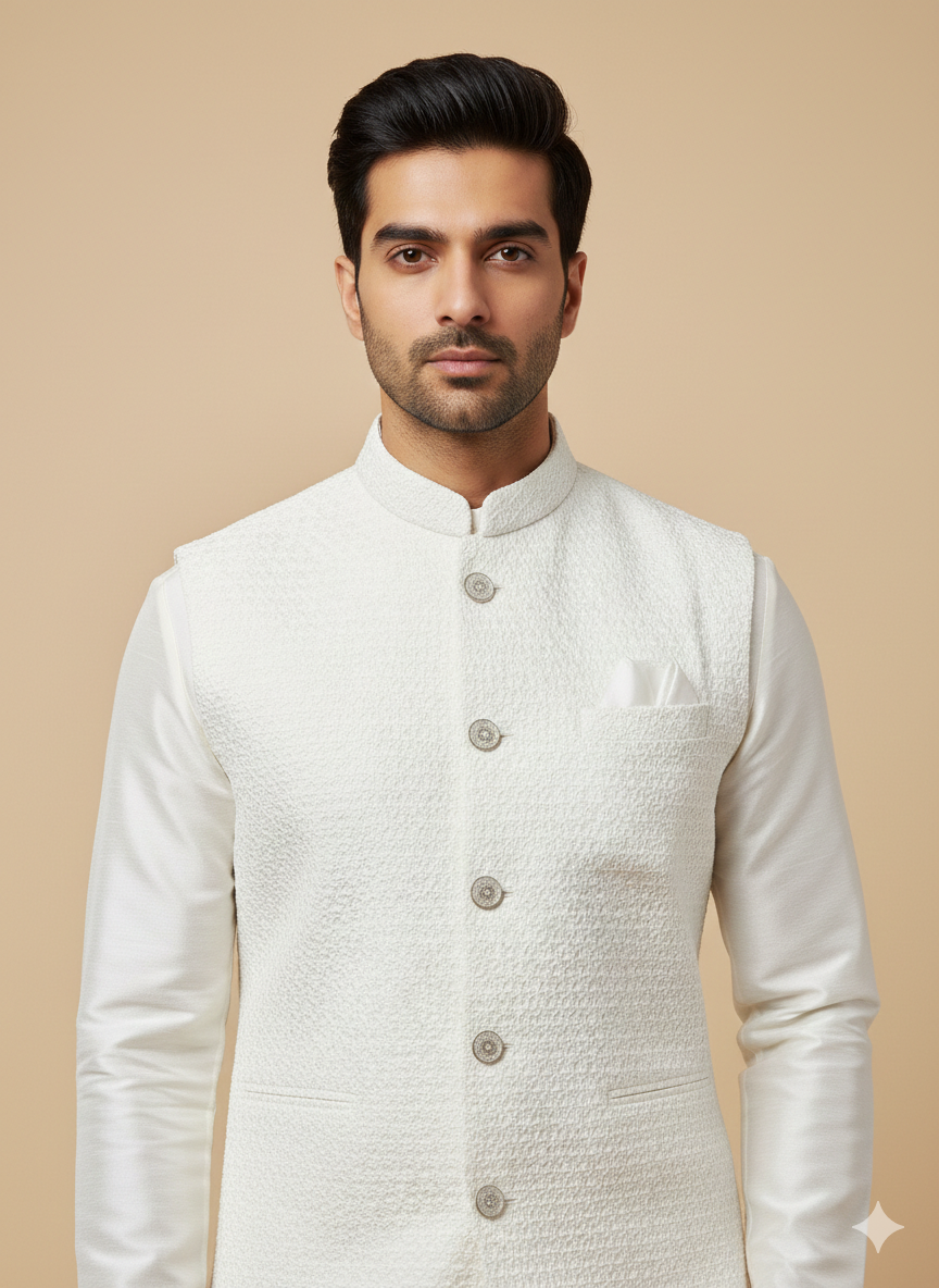Mens Kurta Vest Set S2-S56