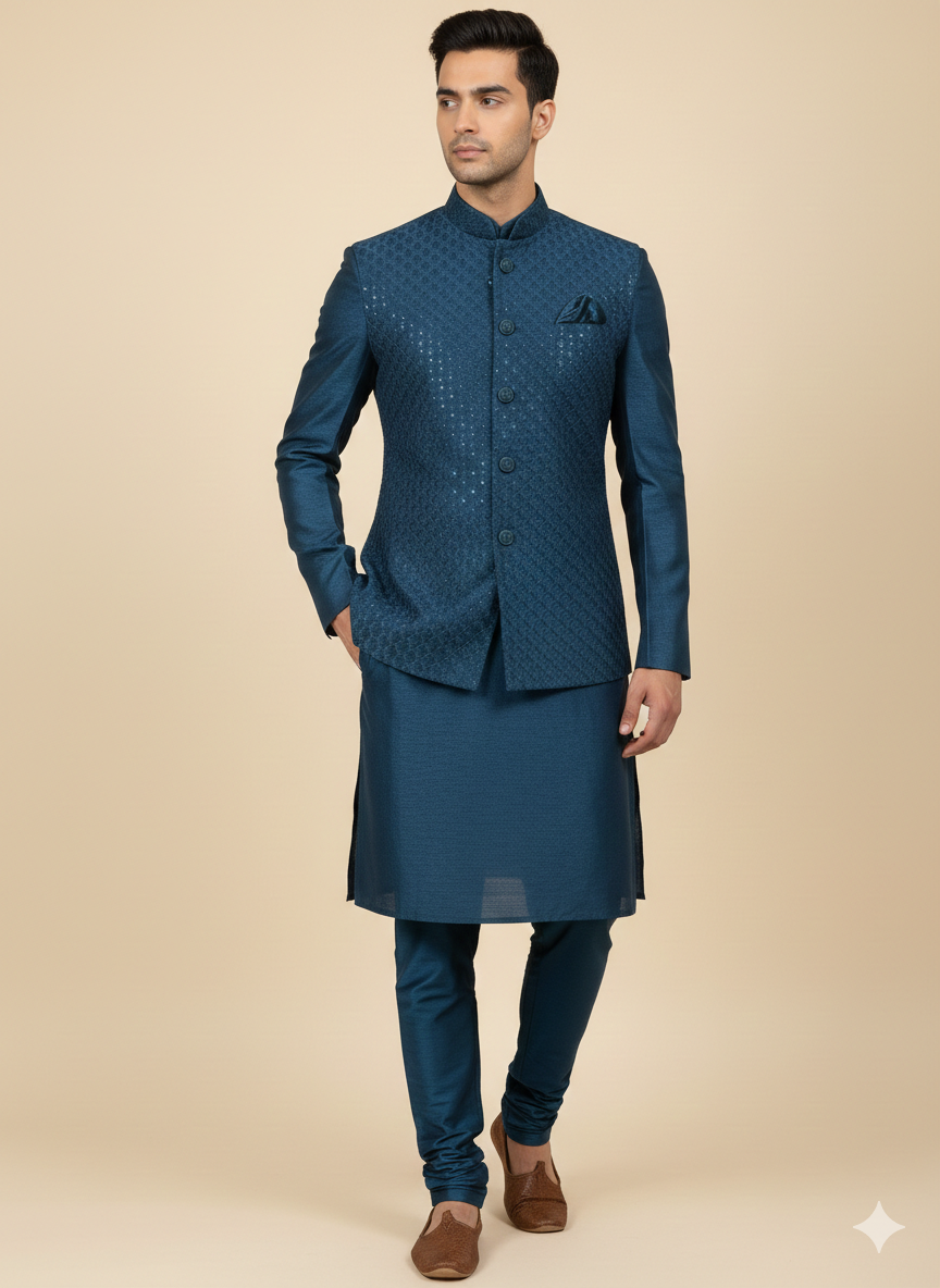 Mens Kurta Vest Set U2-S52