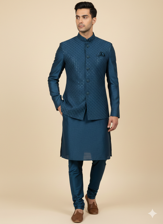 Mens Kurta Vest Set U2-S52