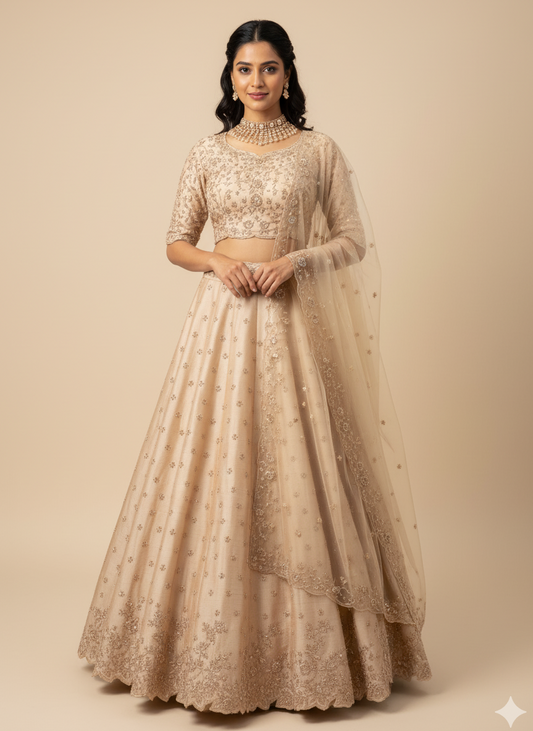 PeachPuff Bridal Lehenga BL-035