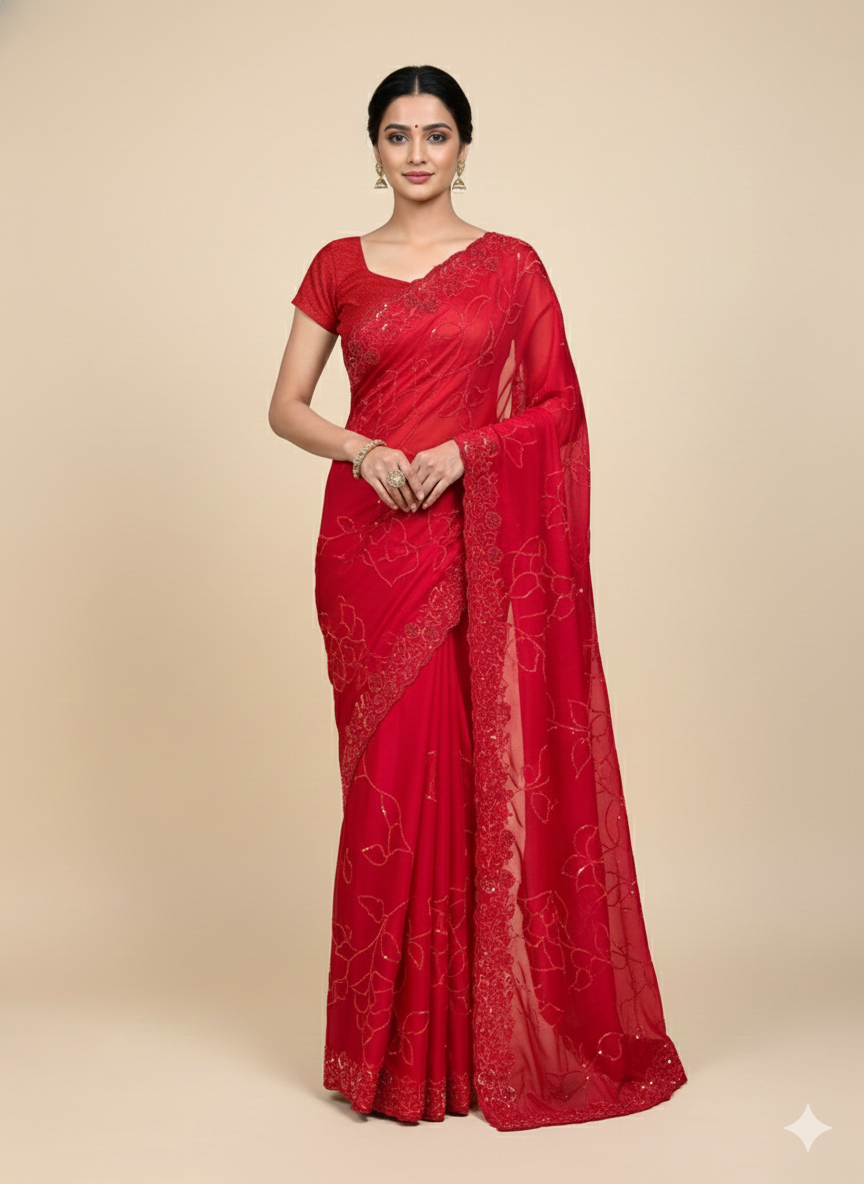Party Wear Saree D-149
