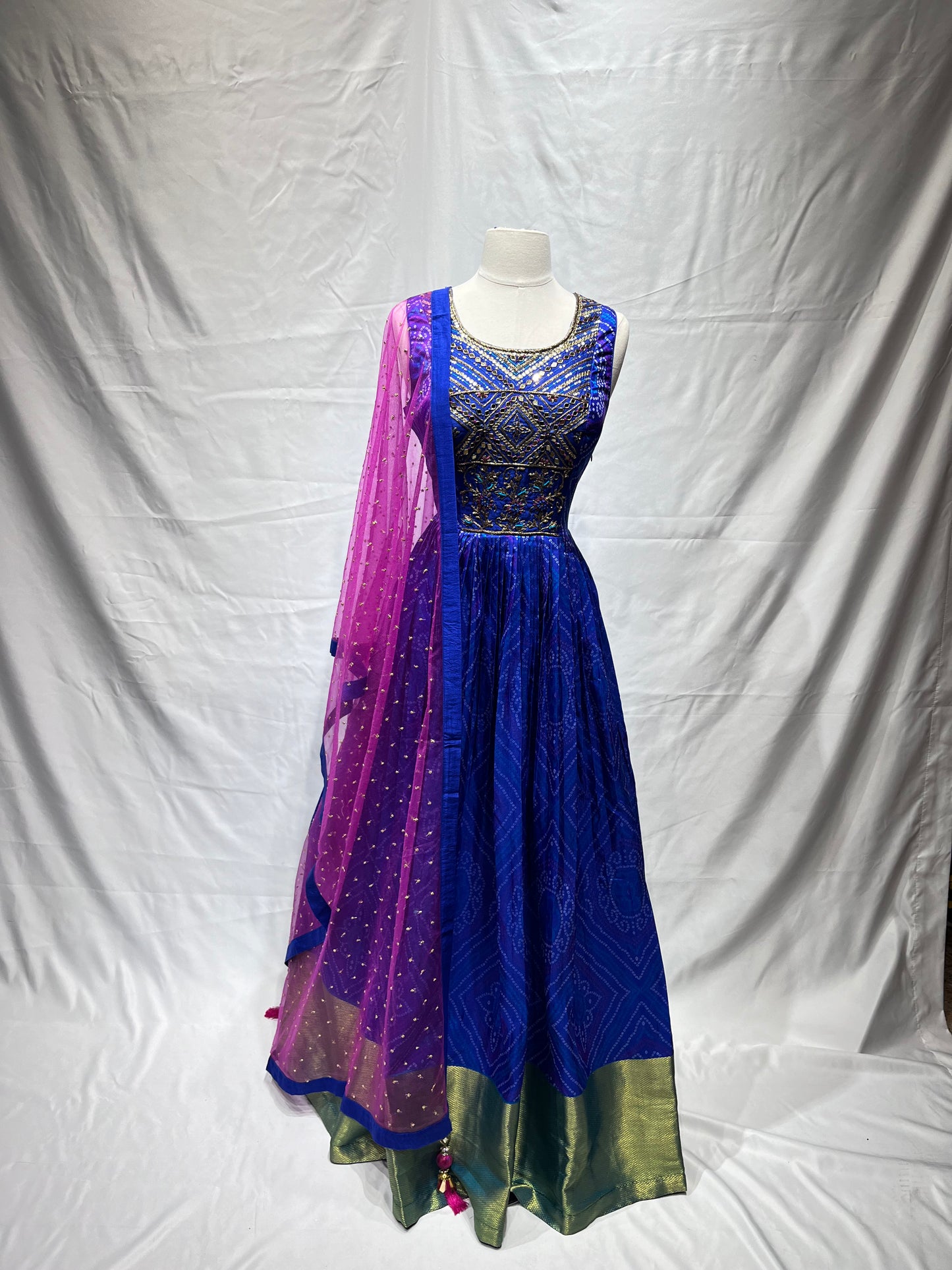 Blue Anarkali-015