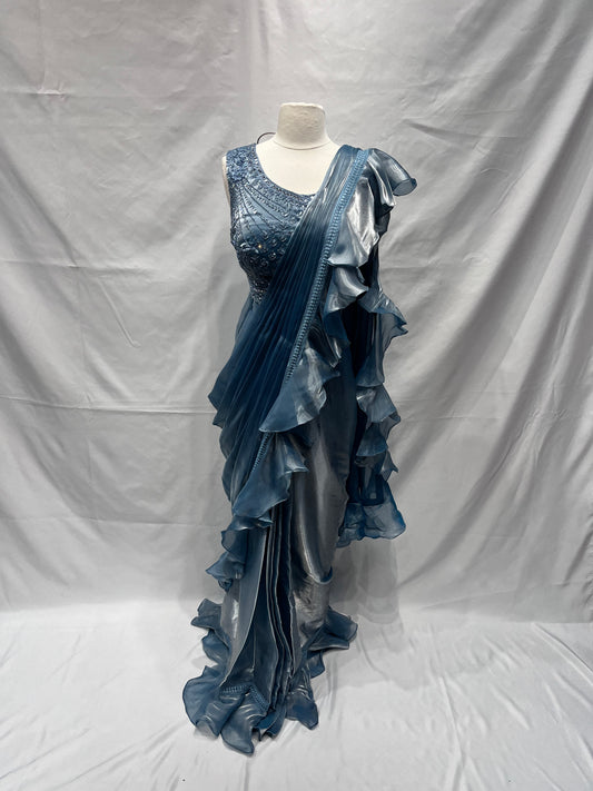 Pre-Stitched Saree W/ Readymade Blouse - D028