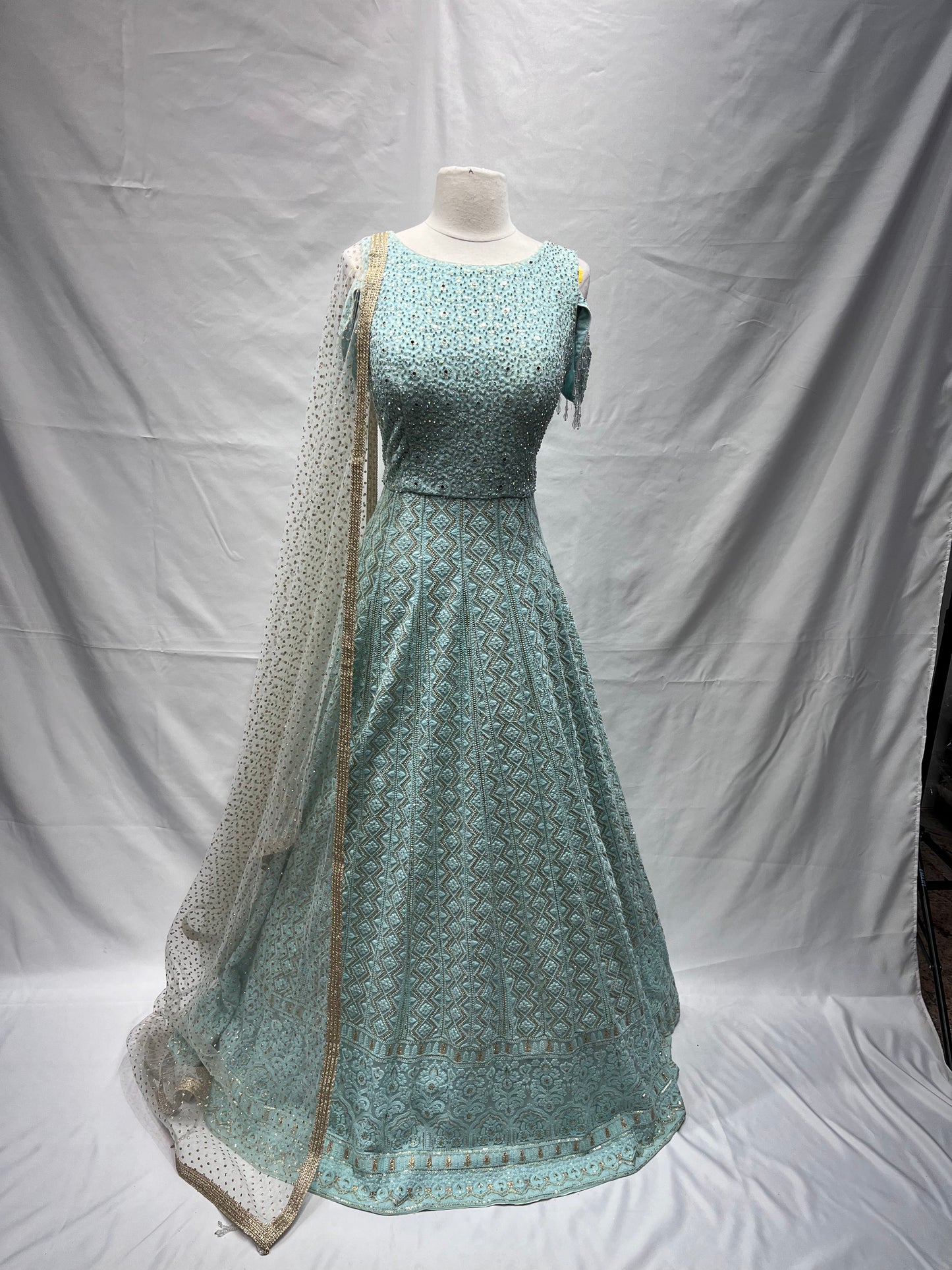 PaleTurquoise Anarkali-022