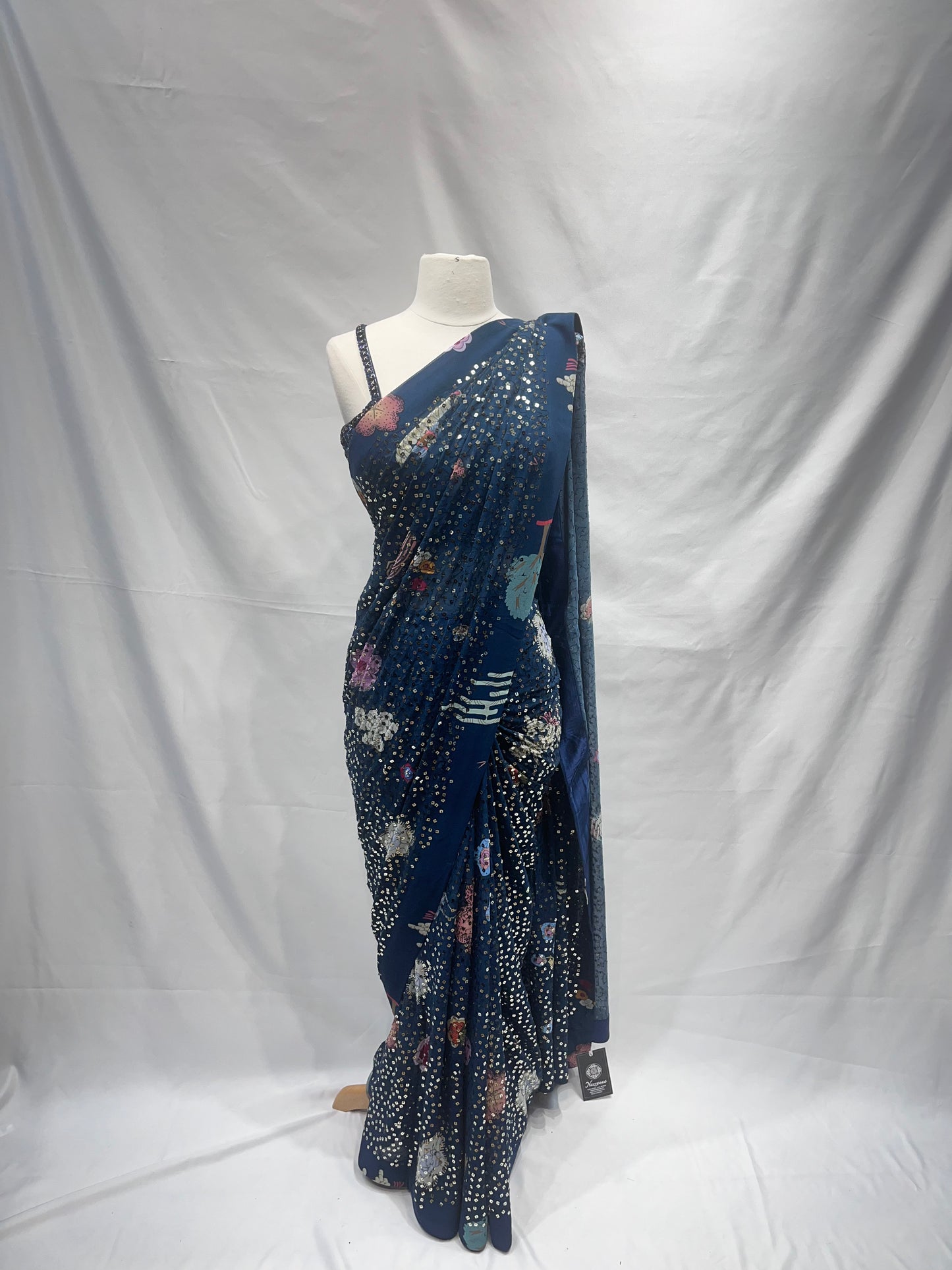 Party Wear Saree W/ readymade blouse D-177