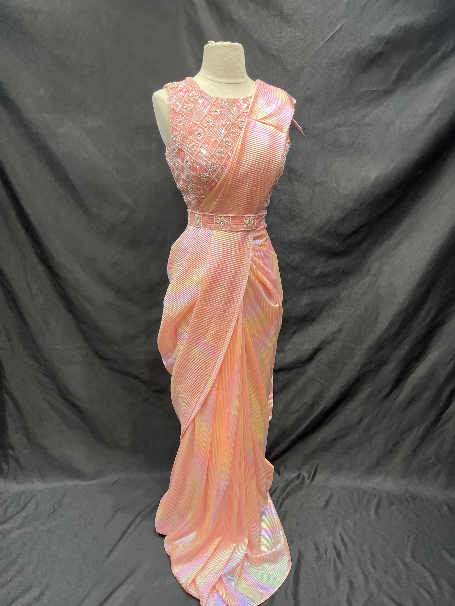 Party Wear Saree W/ readymade blouse D-179