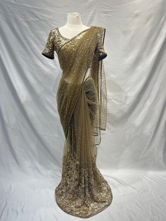 Party Wear Saree W/ readymade blouse D-173