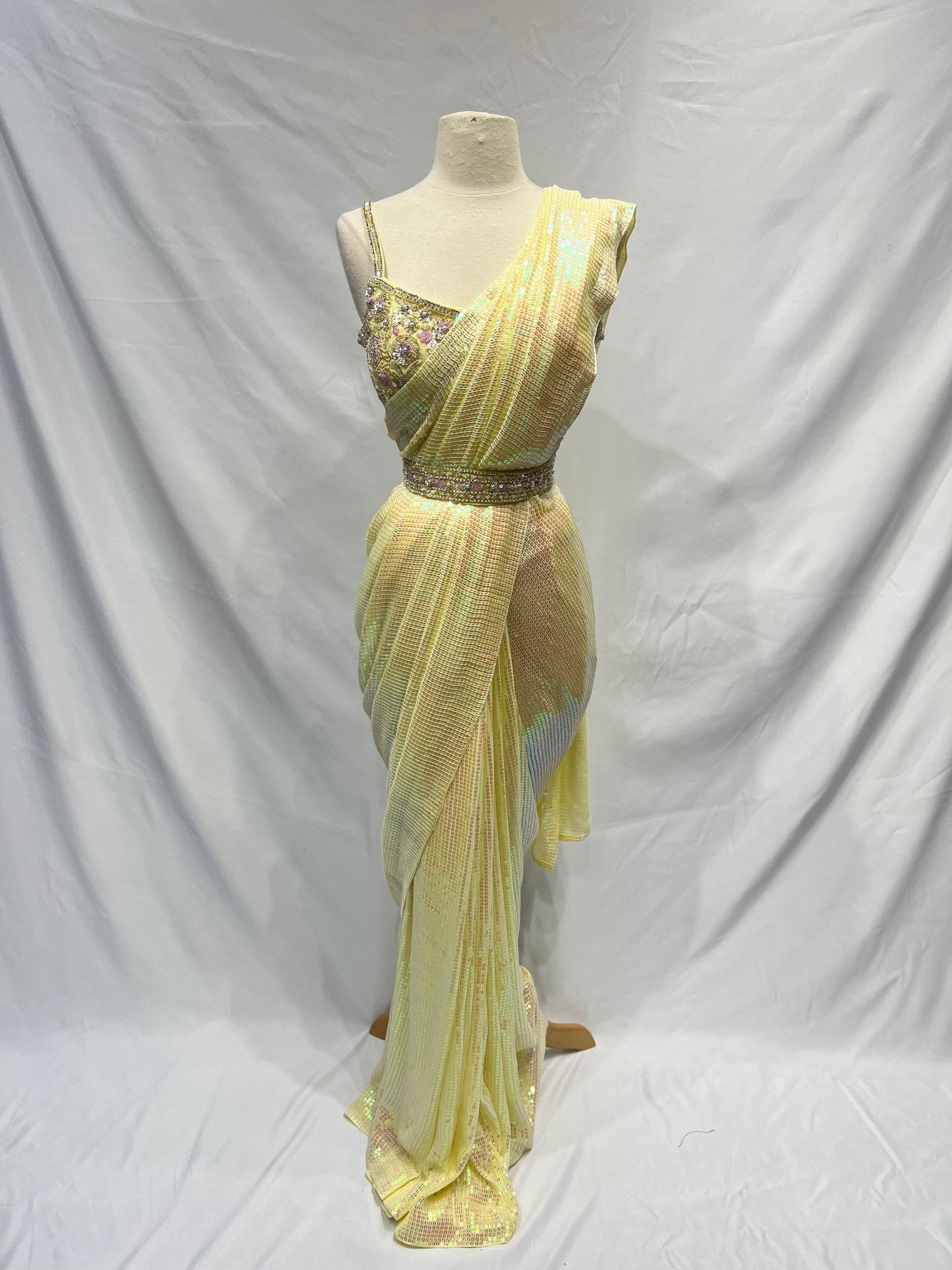 Party Wear Saree W/ readymade blouse D-174