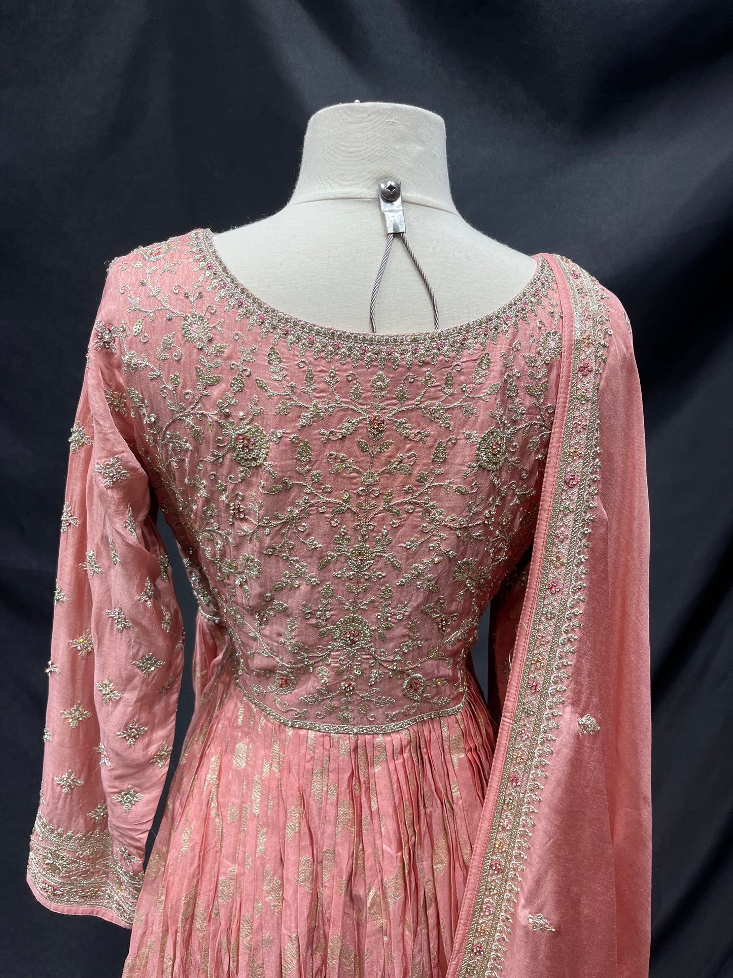 Peach Anarkali PWA-010