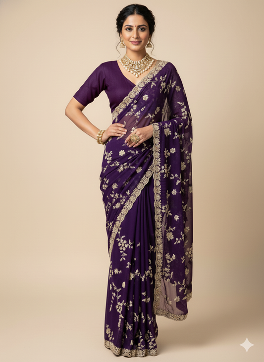 Partywear Saree- P330036S