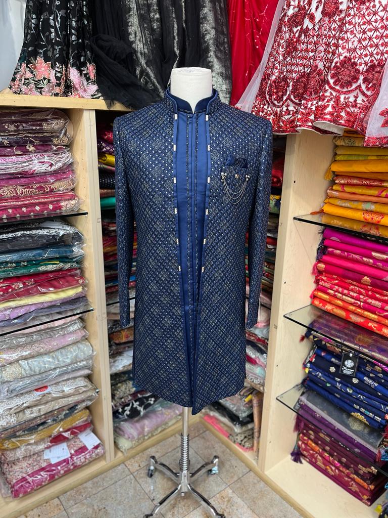 Mens Open-Jacket Sherwani S2-S166