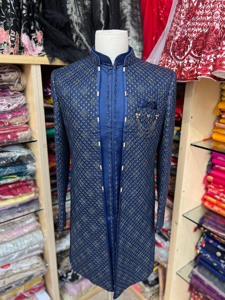 Mens Open-Jacket Sherwani S2-S166