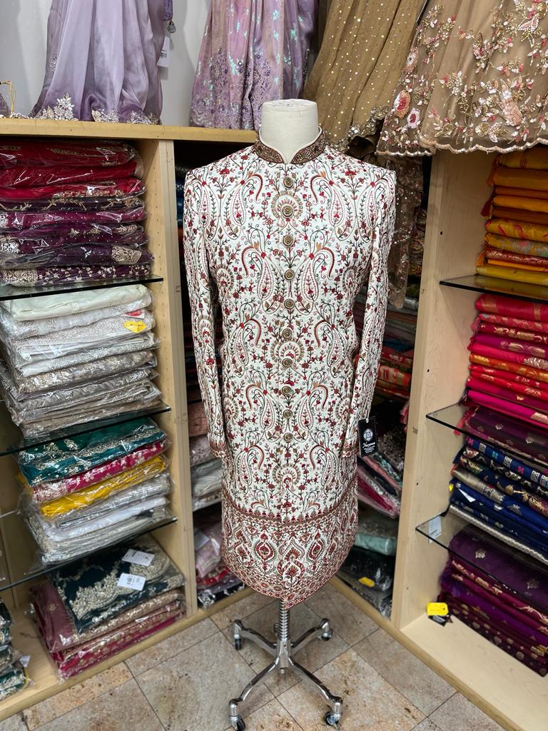 Mens Floral Sherwani S13-65