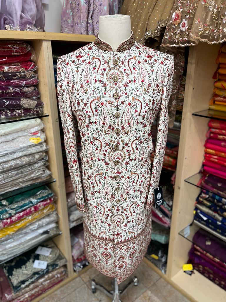 Mens Floral Sherwani S13-65