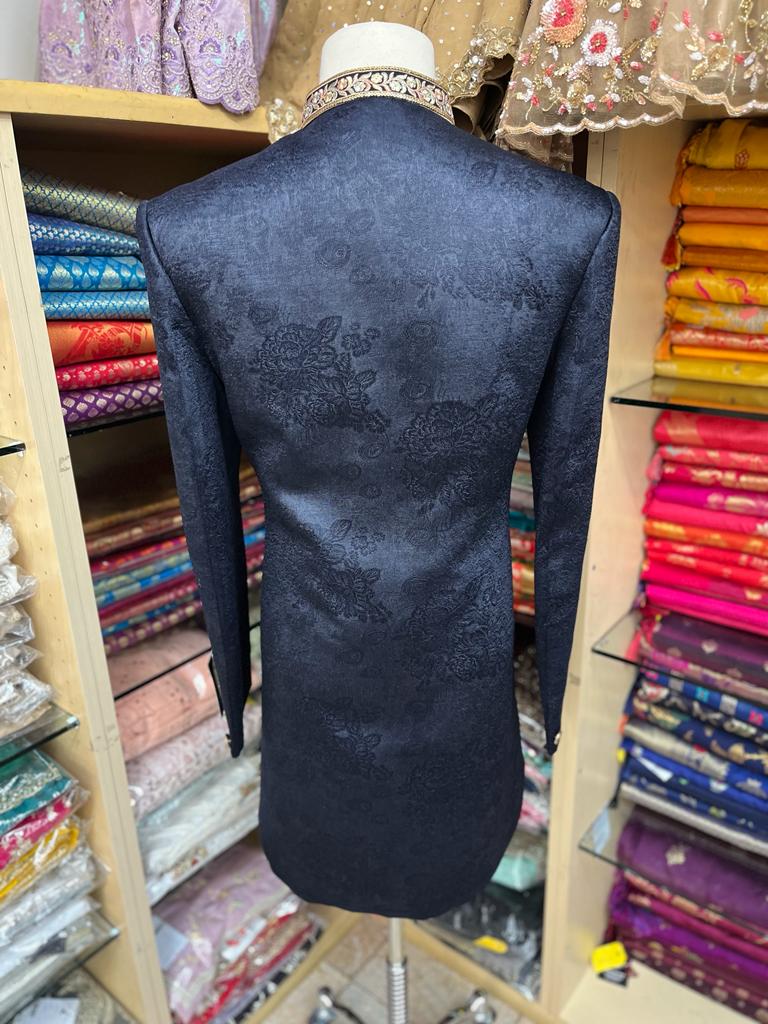 Navy blue Sherwani A4-S8