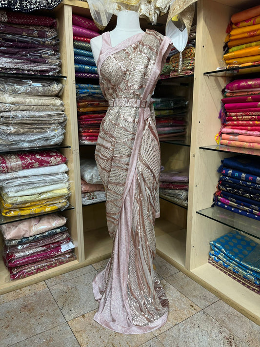 Pre-Stitched Saree W/ Readymade Blouse - D013