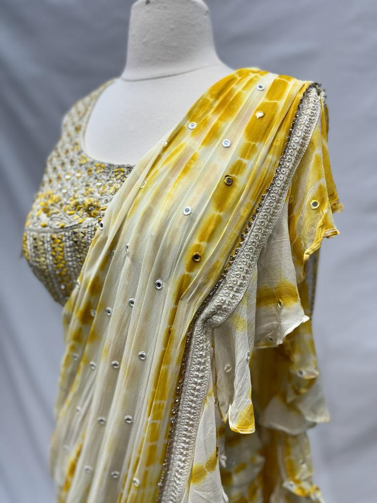 Pre-Stitched Saree W/ Readymade Blouse - D017