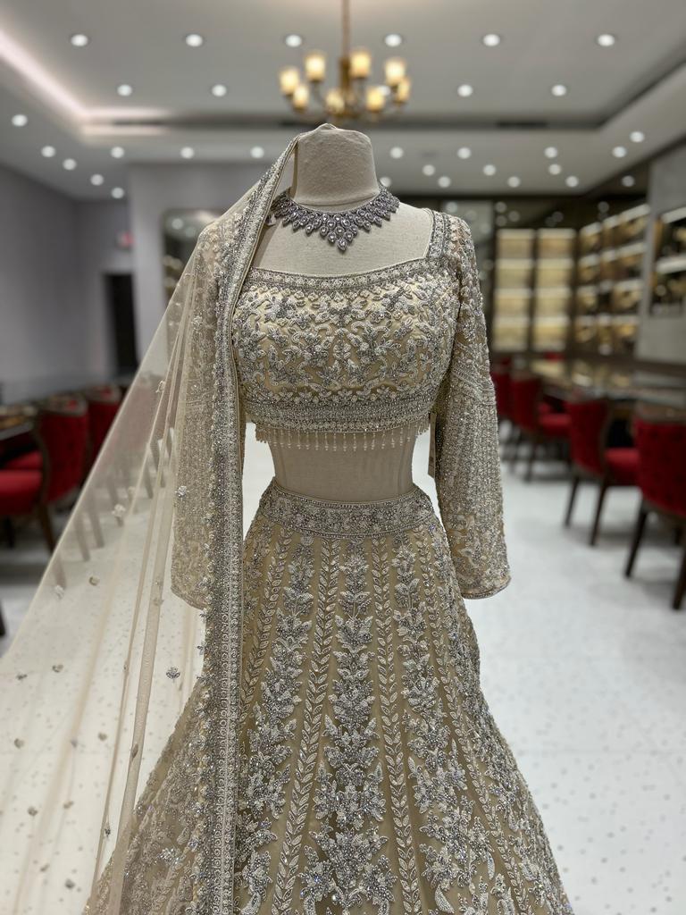 Ivory Bridal Lehenga BL-046