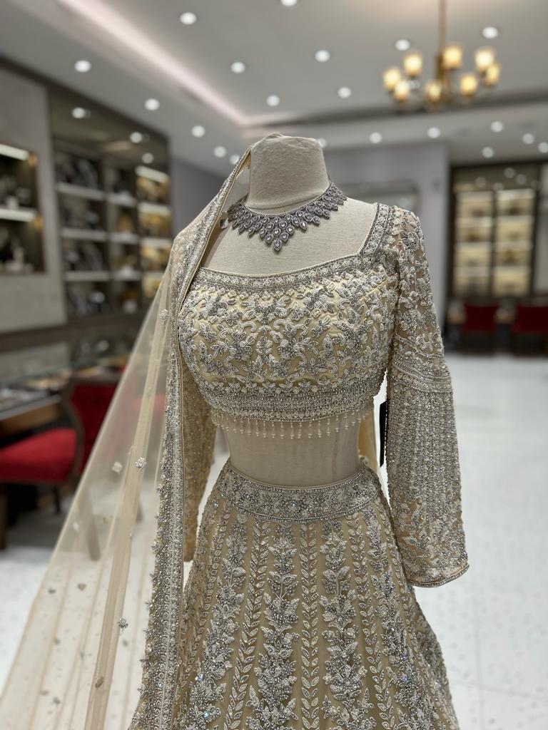 Ivory Bridal Lehenga BL-046