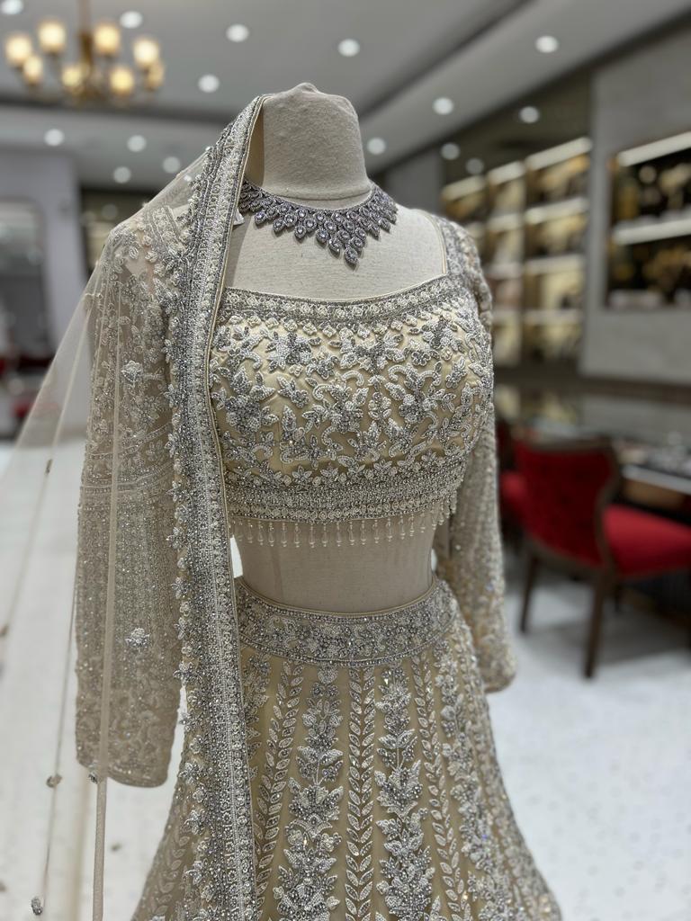 Ivory Bridal Lehenga BL-046