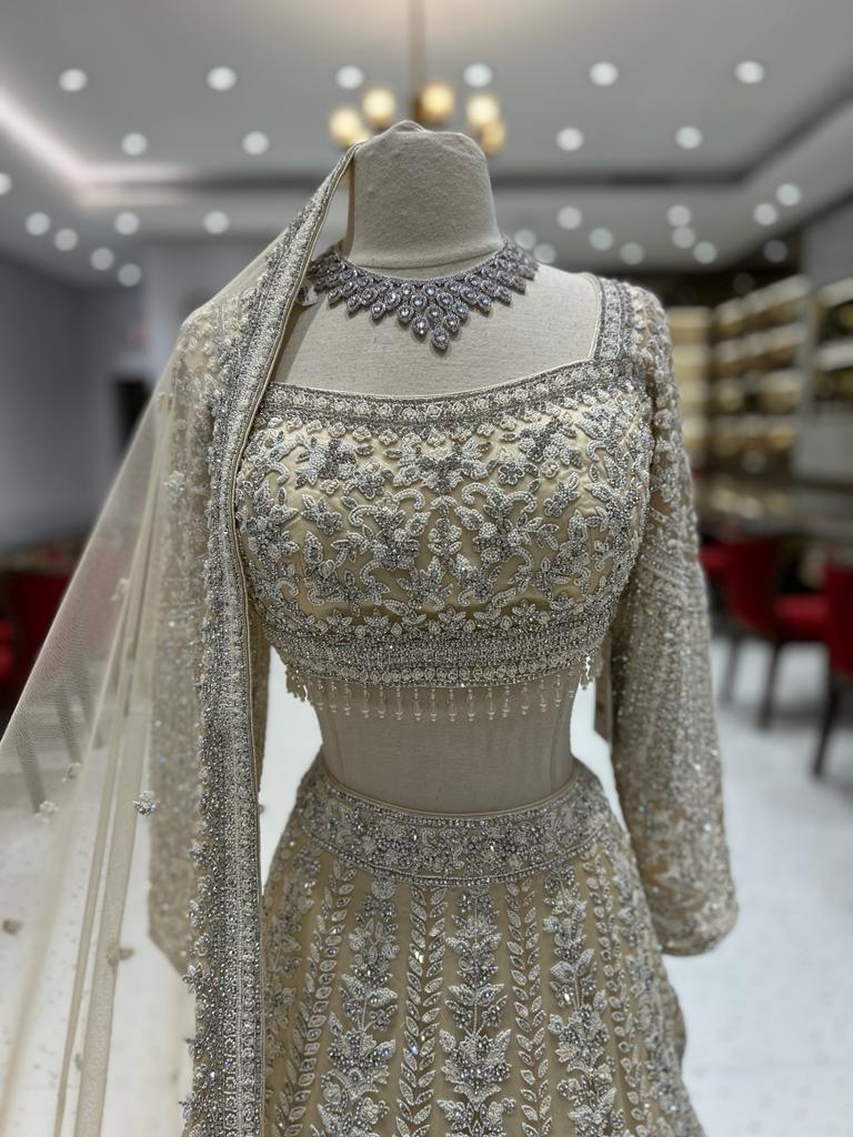 Ivory Bridal Lehenga BL-046