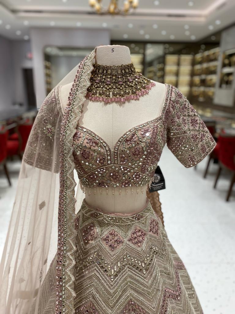 Mauve Bridal Lehenga BL-093