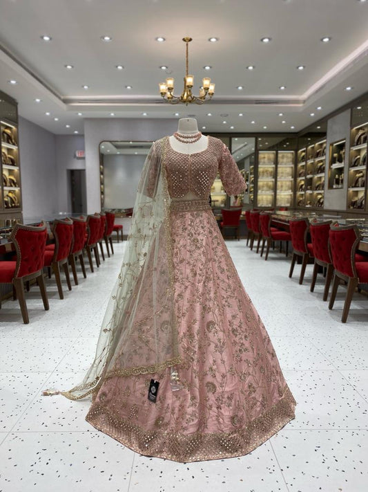 Blush Pink Bridal Lehenga BL-111