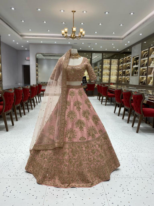 Blush Pink Bridal Lehenga BL-110