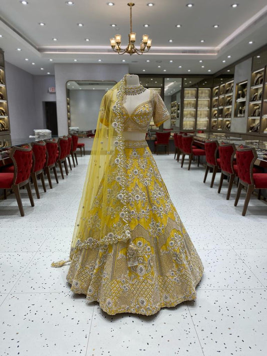 Yellow Bridal Lehenga BL-120