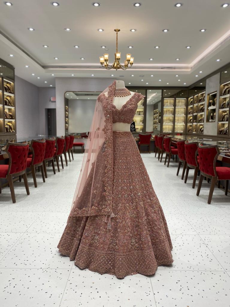 Dusty Rose Bridal Lehenga BL-117