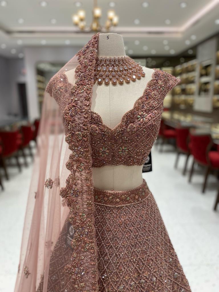 Dusty Rose Bridal Lehenga BL-117