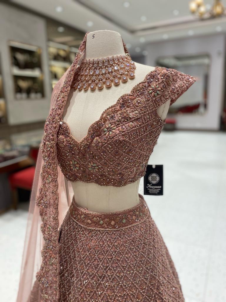 Dusty Rose Bridal Lehenga BL-117