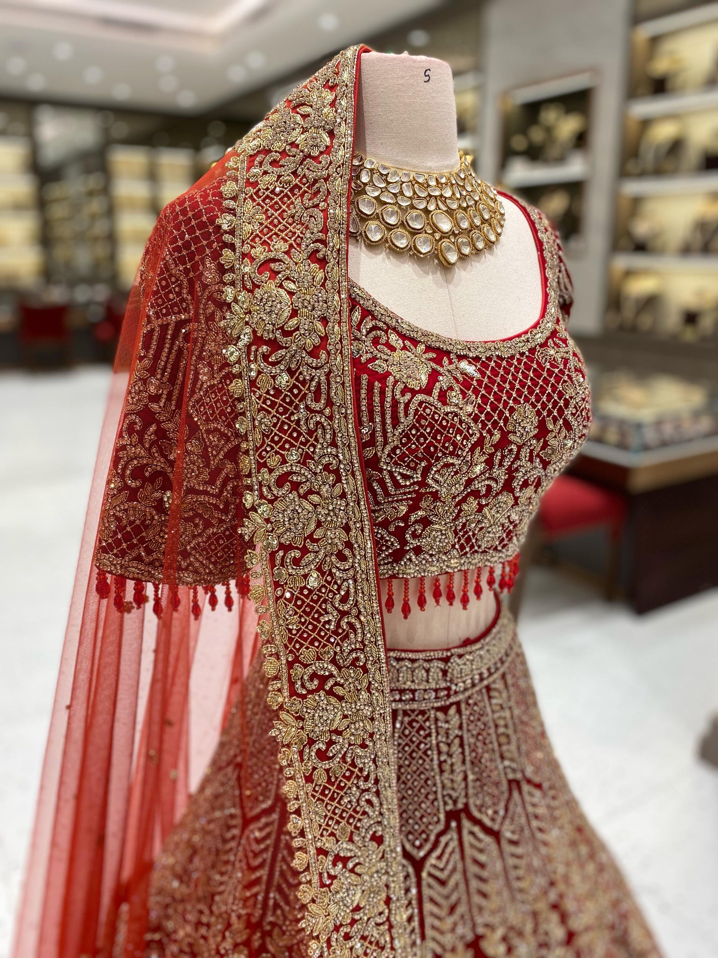 True Red Bridal Lehenga BL-125