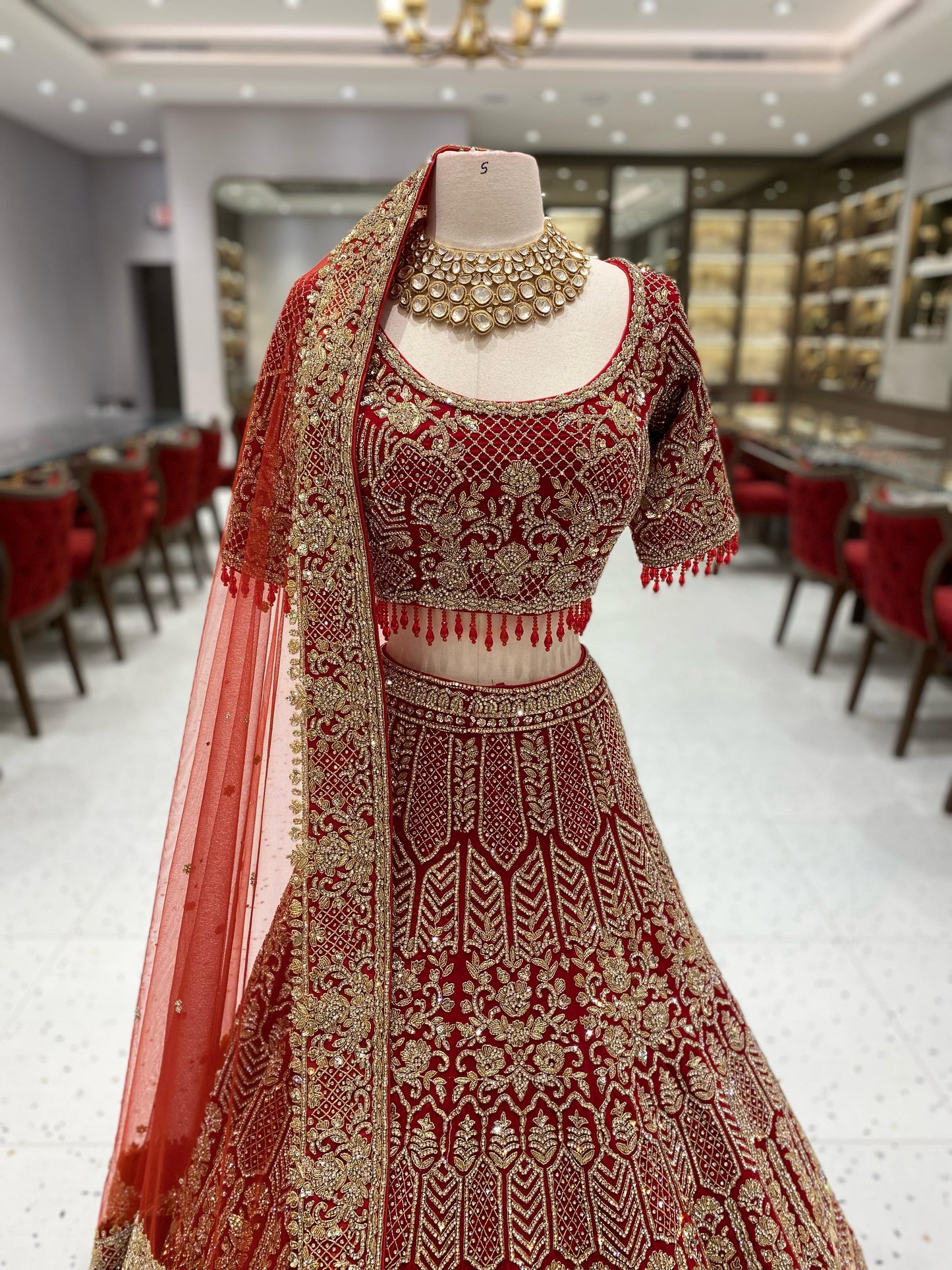 True Red Bridal Lehenga BL-125