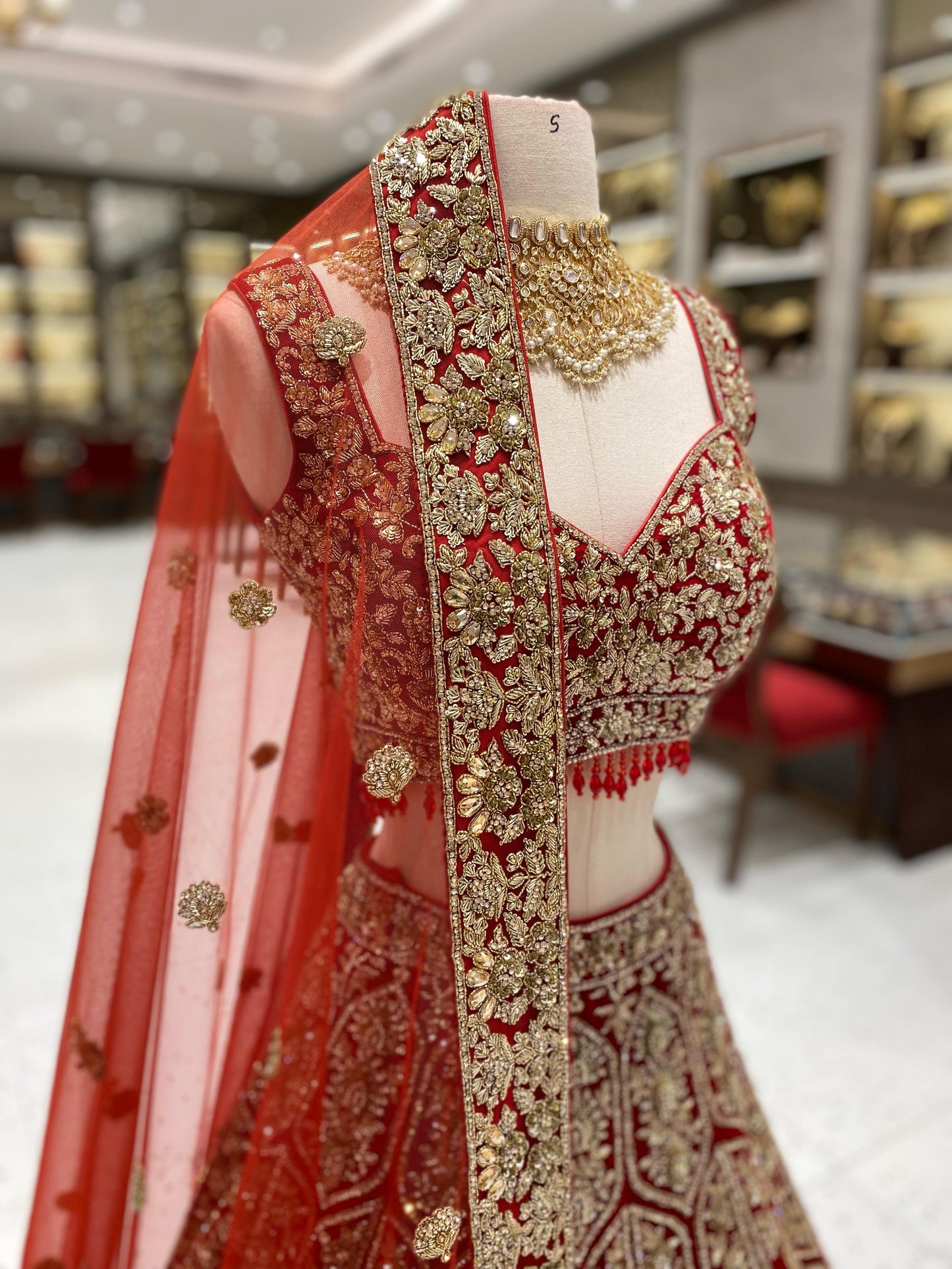 True Red Bridal Lehenga BL-131