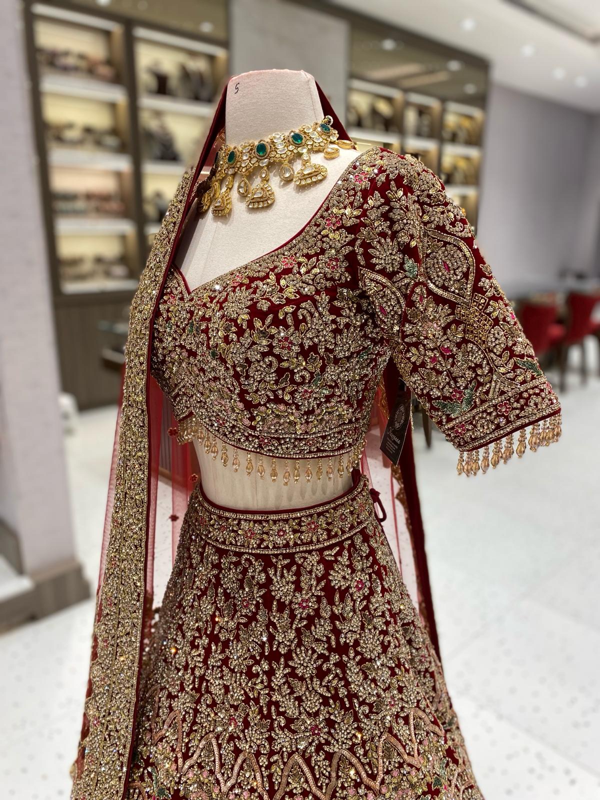 green-bridal-lehenga - ShaadiWish