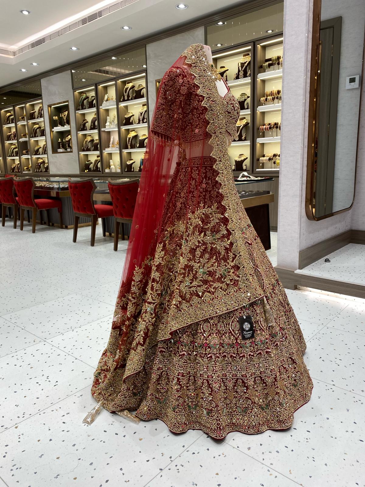 Maroon Bridal Lehenga BL-134