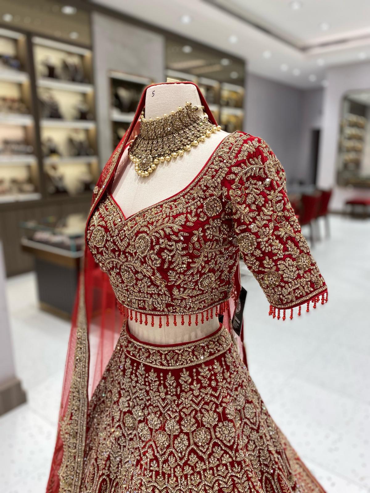 Flat Bridal Lehenga BL-133