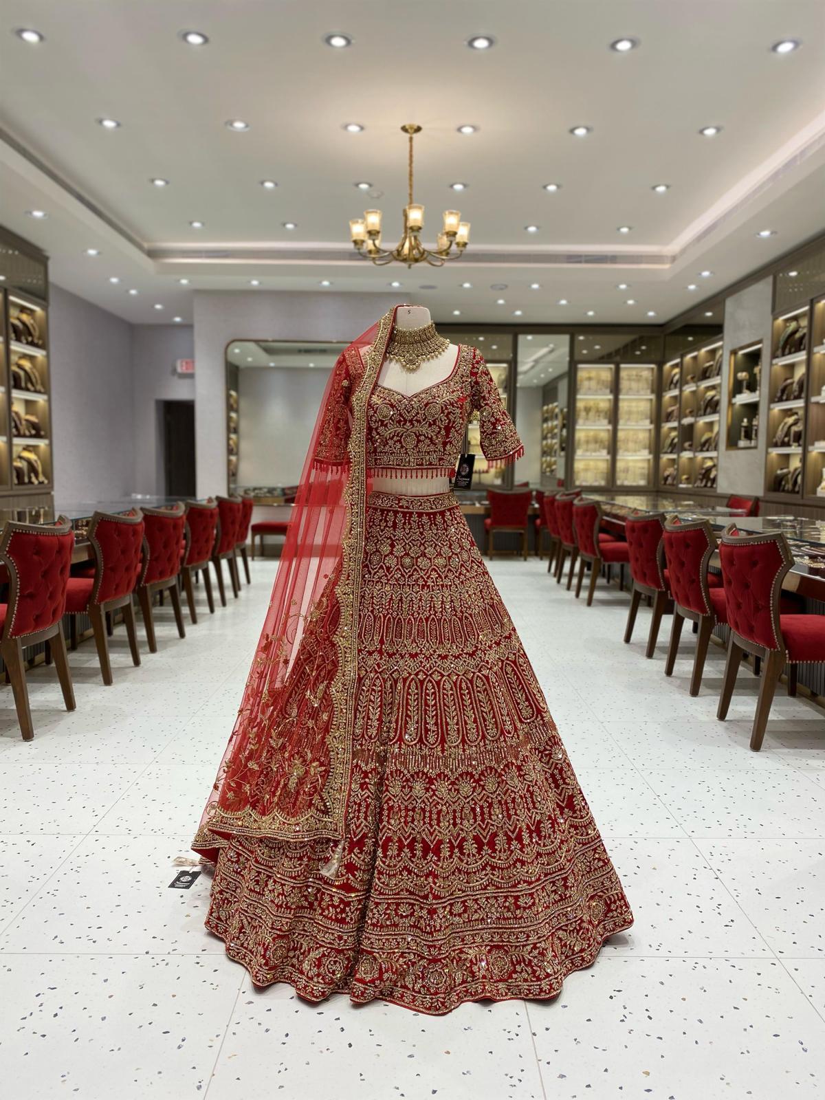 Flat Bridal Lehenga BL-133