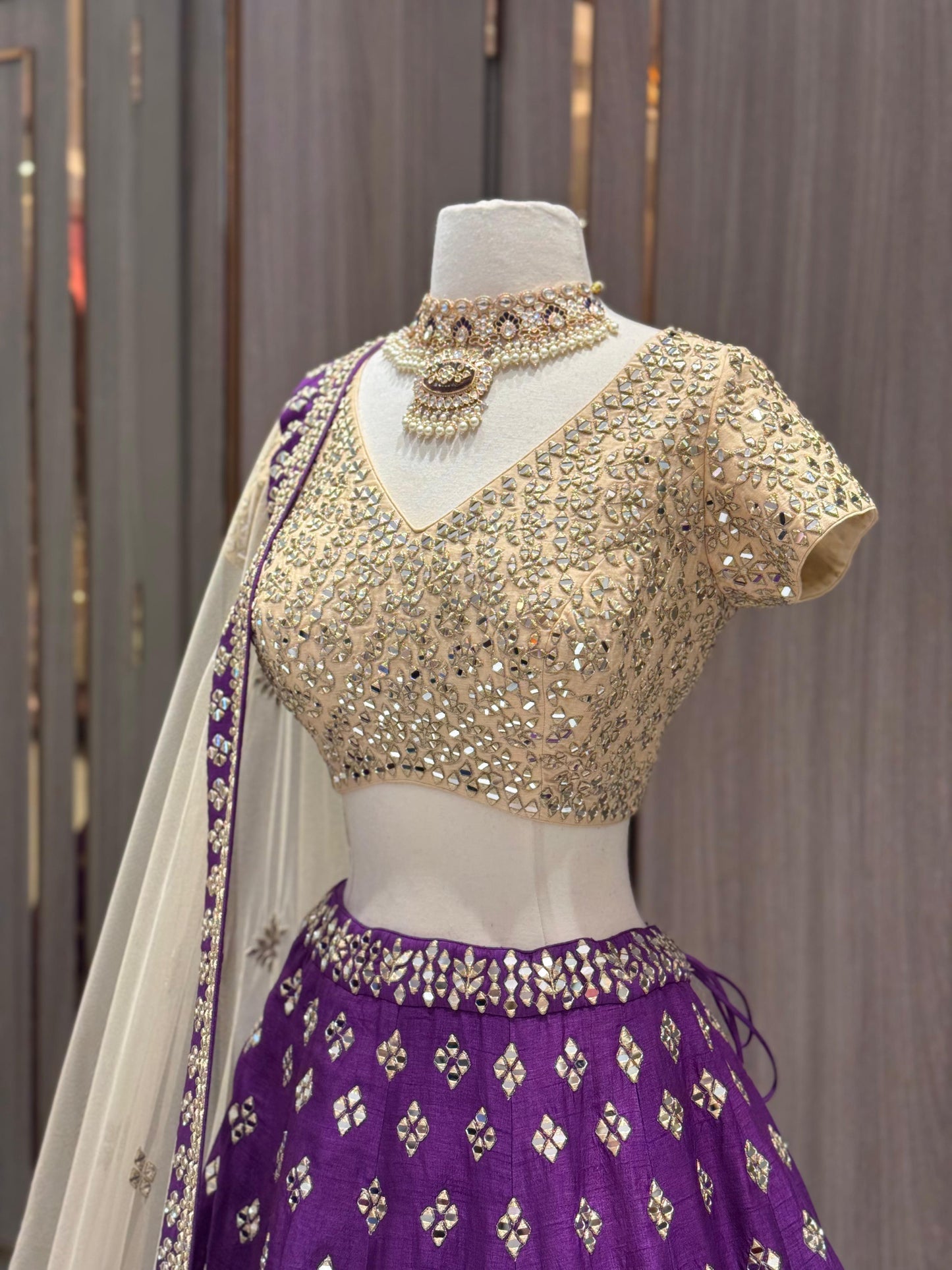 Rebecca Purple Bridal Lehenga BL-156