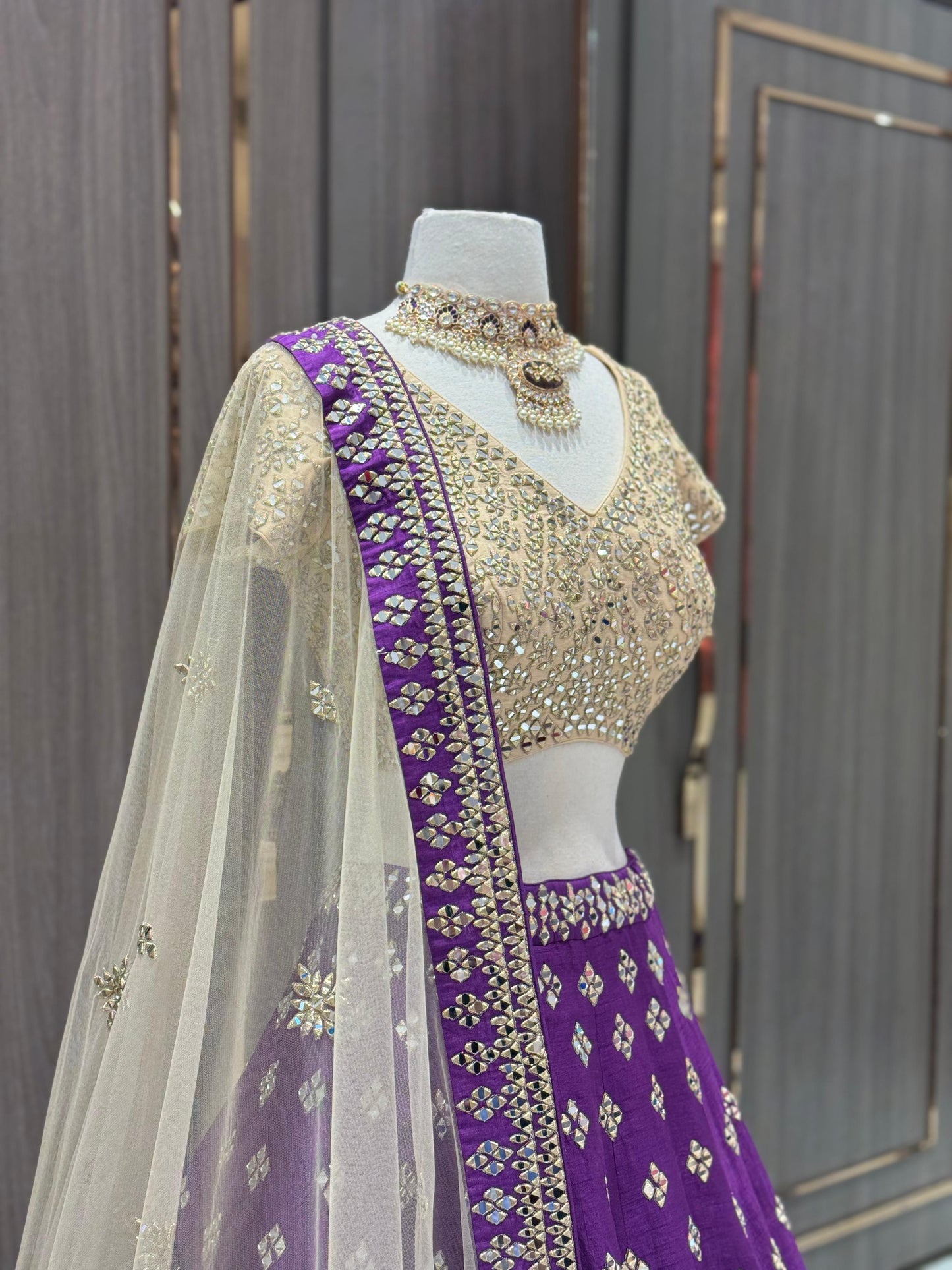 Rebecca Purple Bridal Lehenga BL-156