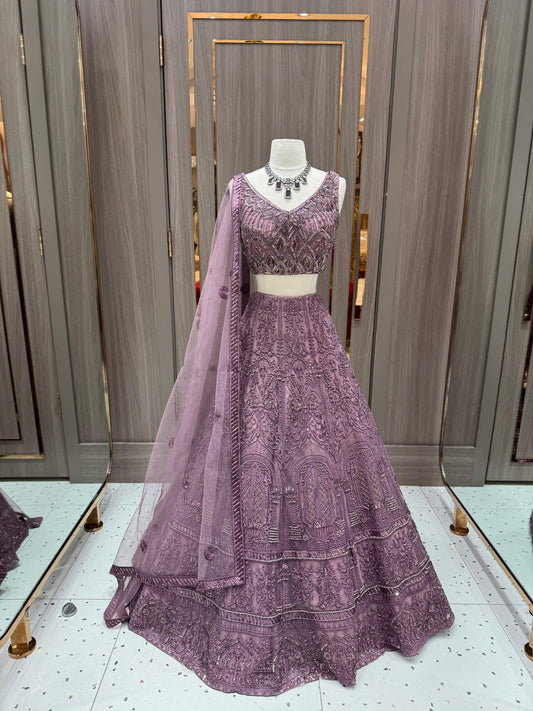 DarkOrchid Bridal Lehenga BL-095