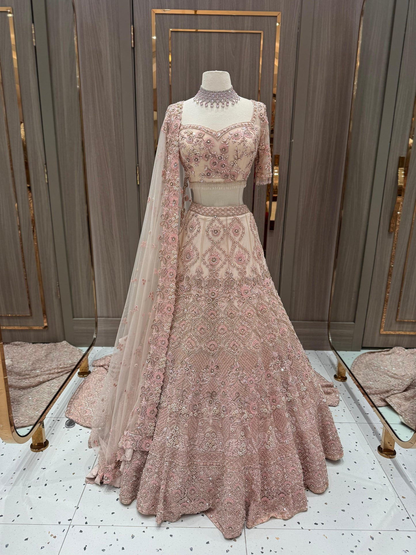 LavenderBlush Bridal Lehenga BL- 372