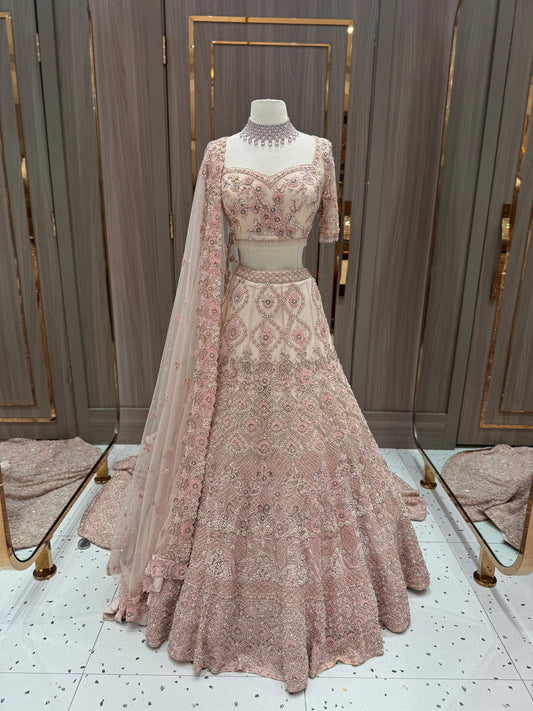 LavenderBlush Bridal Lehenga BL- 372