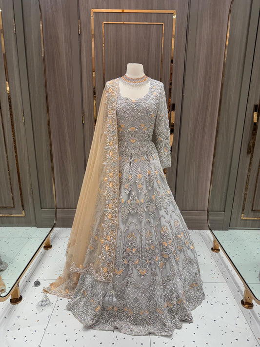 Silver Grey Gown NG-016