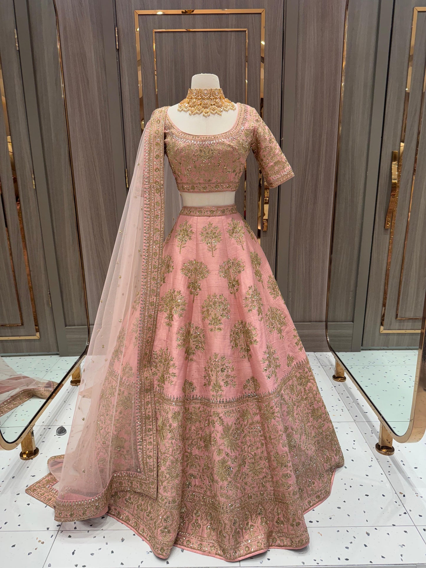 Blush Pink Bridal Lehenga BL-110