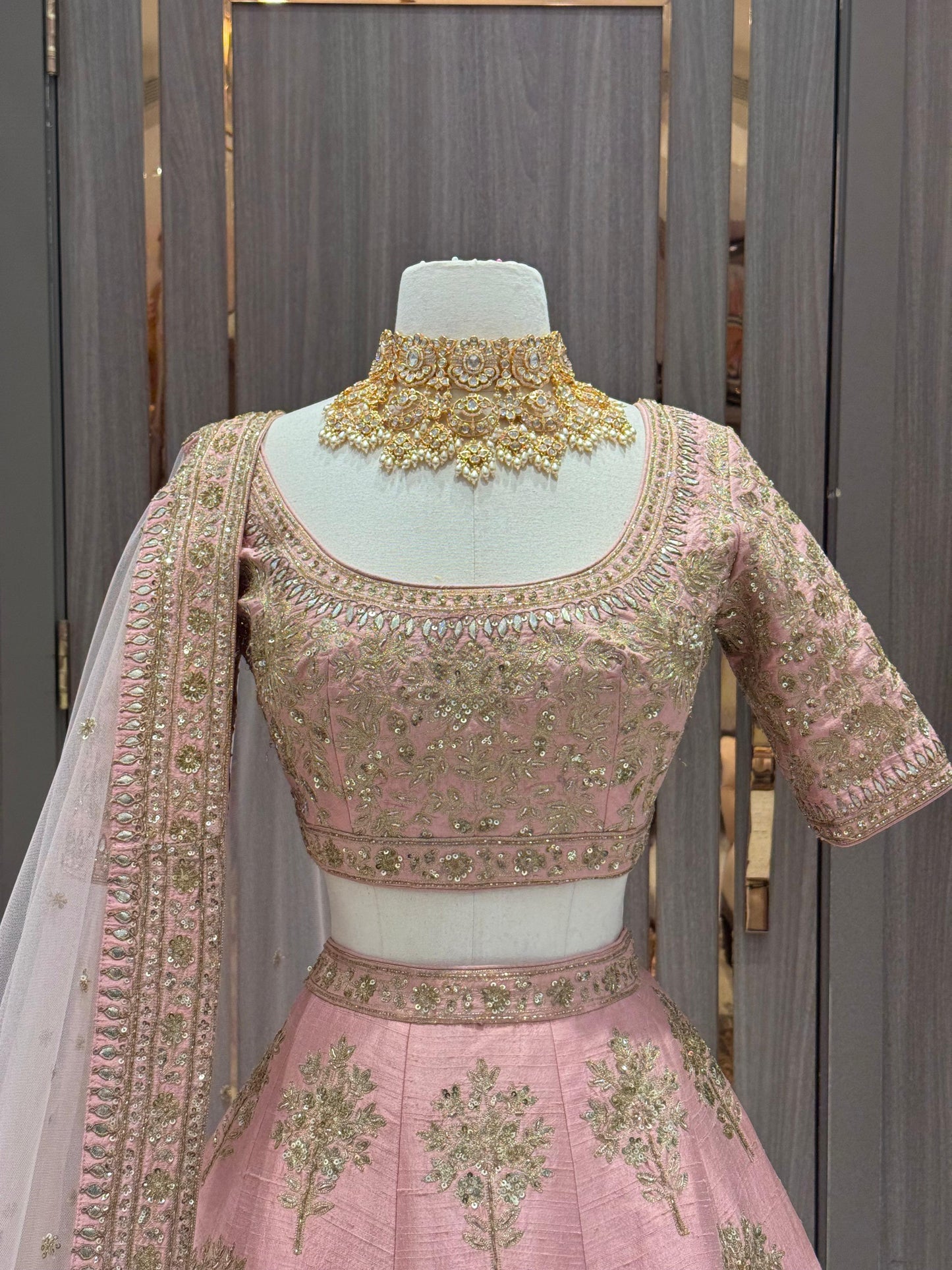 Blush Pink Bridal Lehenga BL-110