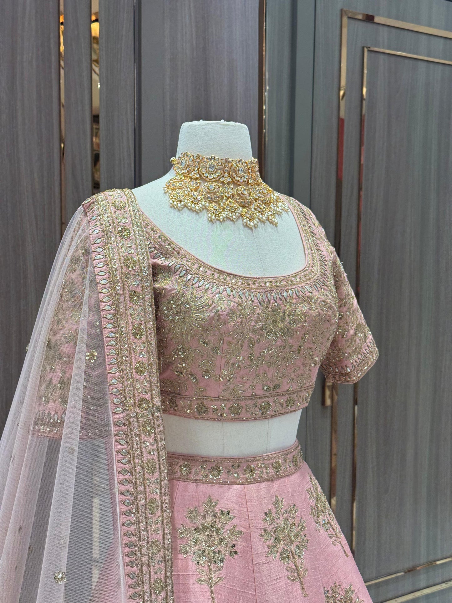 Blush Pink Bridal Lehenga BL-110