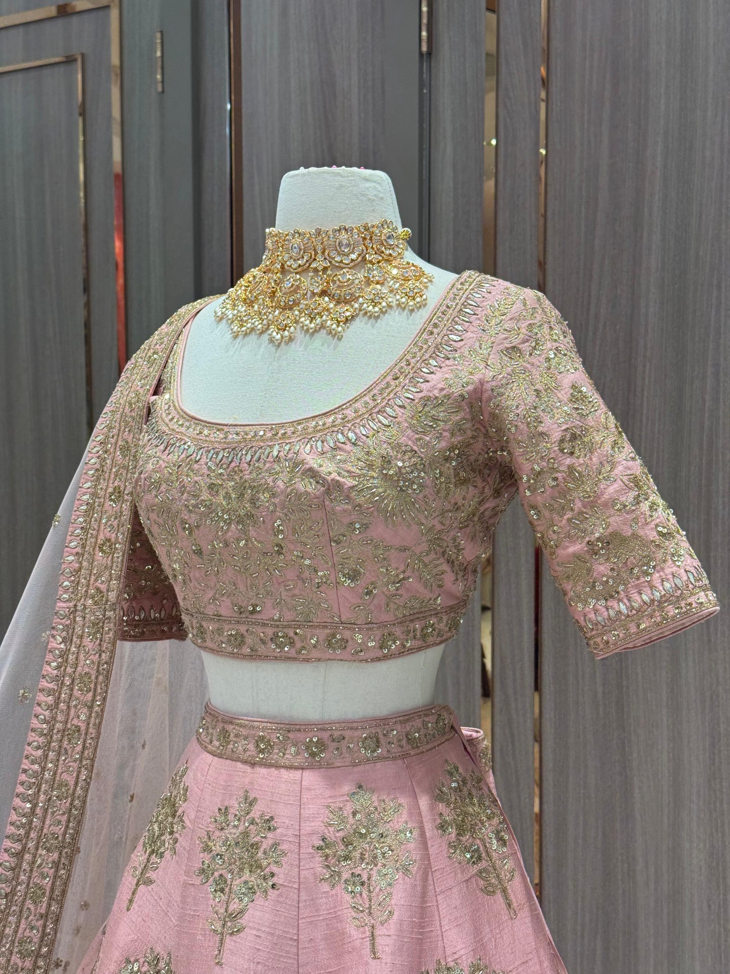 Blush Pink Bridal Lehenga BL-110