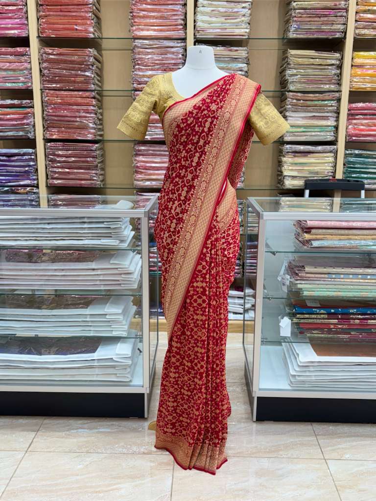 Pure Silk Bandini Georgette Saree NB-046